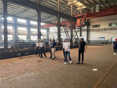 【管理纵横】九游会j9网站集团董事长张汉文一行赴所属钢结构公司诸暨加工基地调研指导