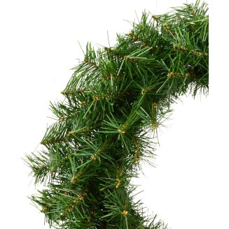 Vickerman 48" Canadian Pine Artificial Christmas Wreath, Unlit - Artificial Pine Christmas Wreath - Seasonal Indoor Home Decor - Featuring 480 PVC Tips