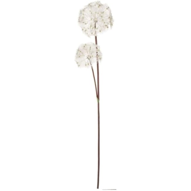  Billowy Cream Dandelion Stem, 39-Inch Artificial Fake Flower, Lifelike Bouquet Centerpiece for Home, Office, Weddings and Gifts Décor