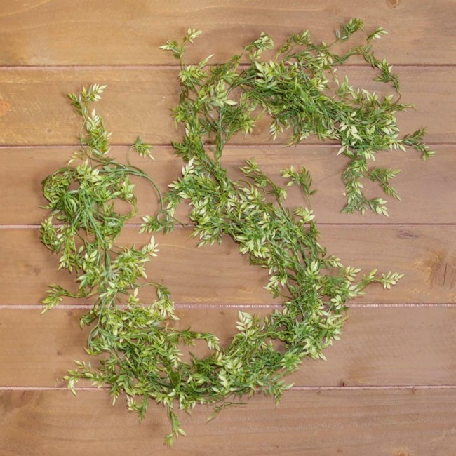  6 ft Wisteria Mini Leaf Garland, Artificial Greenery, Versatile Garland Decor for All Seasons, Perfect for Weddings, Fireplace Mantels, Dining and Living Rooms