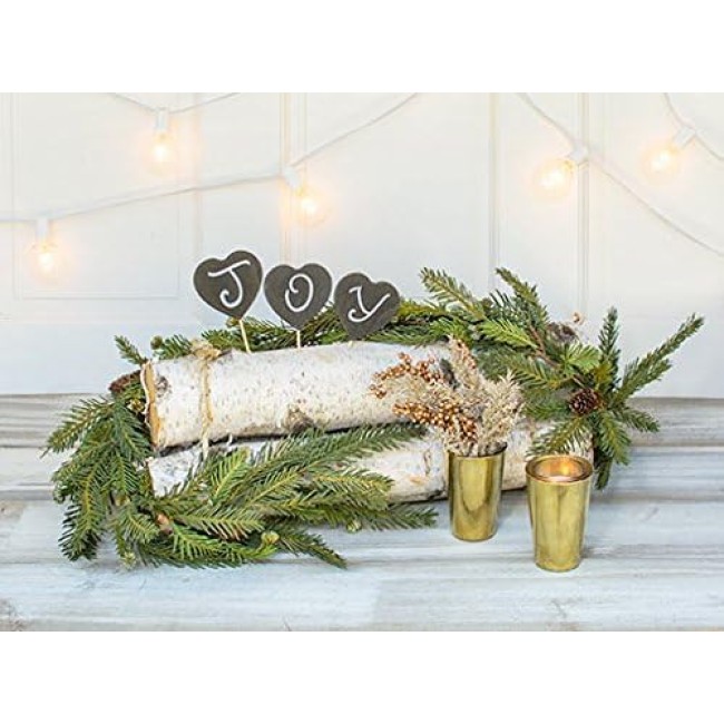  6 ft Alpine Fir Lightweight Garland, Artificial Greenery, Christmas Garland, Perfect for Weddings, Fireplace Mantels, Dining and Living Rooms