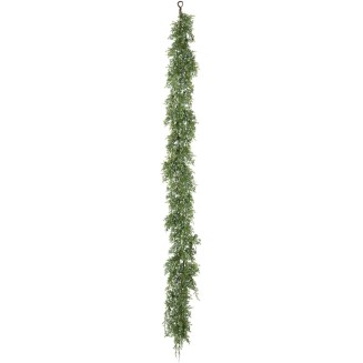  Christmas Juniper Pine Artificial Garland, Christmas Decorations, Christmas Garland, Christmas Garland for Mantle, Mantle Decorations, Mantle Garland Christmas, Pine Garland, Green, 48" Long