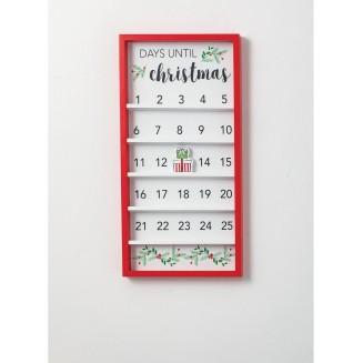  Decorative Wooden Hanging Christmas Advent Calendar For All Ages-Countdown To Christmas (DOT175)