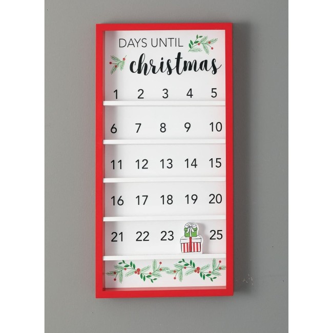  Decorative Wooden Hanging Christmas Advent Calendar For All Ages-Countdown To Christmas (DOT175)