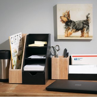 Home Office and School Upright File Holder and Storage Desk Organizer