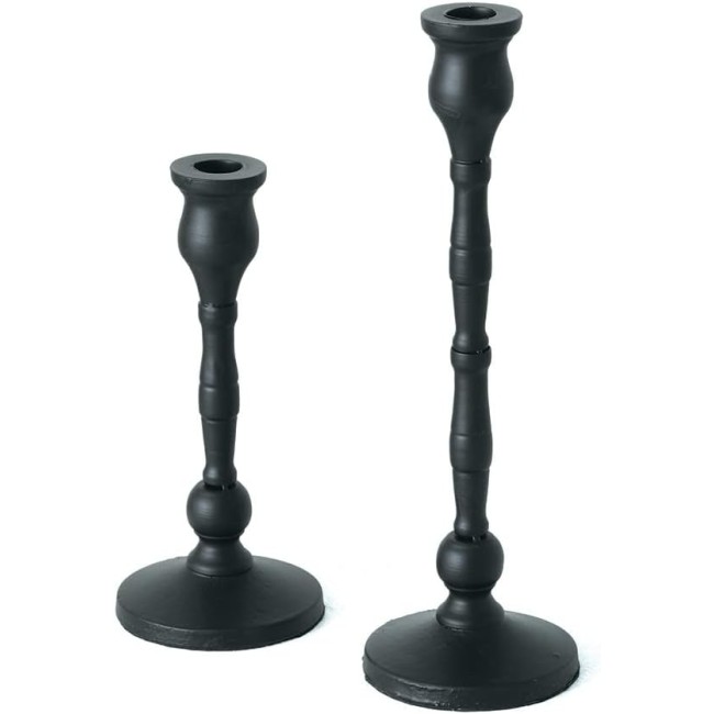  Modern Metal Candleholder Set of 2, Modern Home Décor Pieces, Mantel, Shelf, Entryway, Living Room Décor, Centerpieces, Candles, LED Candles