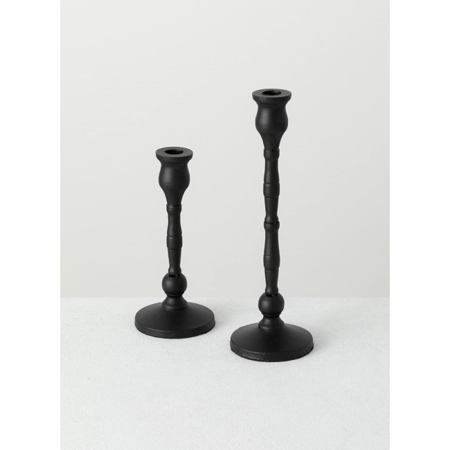  Modern Metal Candleholder Set of 2, Modern Home Décor Pieces, Mantel, Shelf, Entryway, Living Room Décor, Centerpieces, Candles, LED Candles