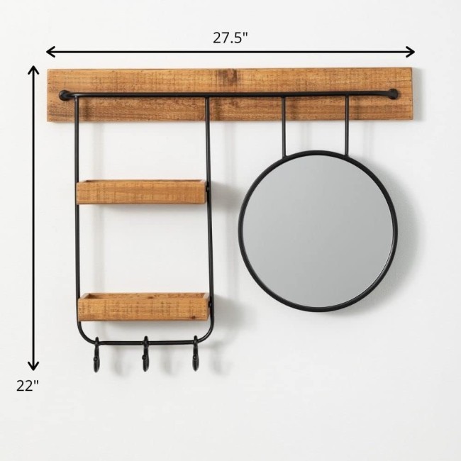  Hanging Mirrored Modular Shelf, Wall Décor, Wall Decorations for Home, Home Décor