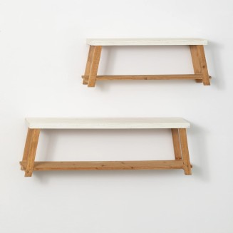  Bench-Seat-Shaped Wall Shelf, Wall Décor, Wall Decorations for Home, Home Décor