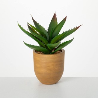  Fake Potted Aloe Plant, Indoor Plants for Your Home, Home, Office, and Bathroom Décor Pieces, Artificial Greenery