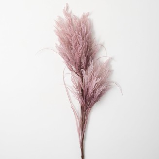  Large Faux Dried Purple Reed Stem, 4 FT Artificial Fake Reed Grass Flower, Lifelike Large Feathery Plumes for Home, Office, Weddings and Gifts Decor