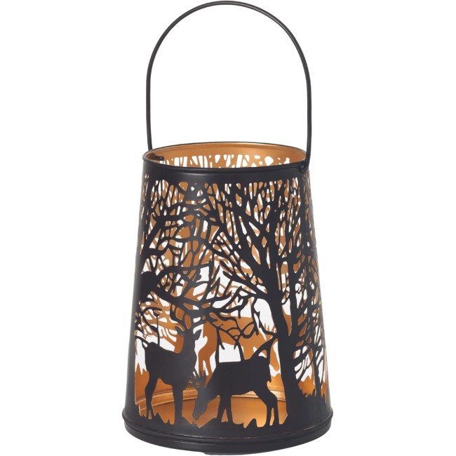 Brown Metal Deer Lantern