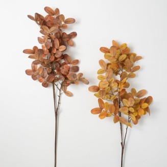  Fall Leaves Stem Set of 2, Fake Fall Flower, Lifelike Bouquet Centerpiece for Home, Office, Weddings and Gifts Décor for Autumn