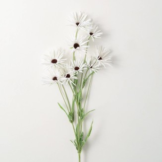  White Daisy Stem, 38-Inch Artificial Fake Flower, Lifelike Centerpiece for Home, Office, Weddings and Gifts Décor