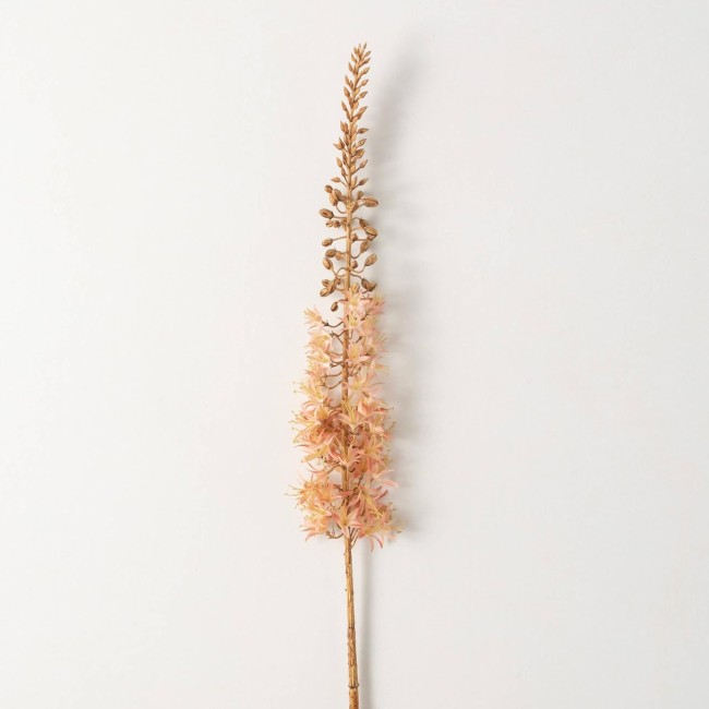  Fluffy Peach Eremurus Spray Stem, 42-Inch Artificial Fake Flower, Lifelike Centerpiece for Home, Office, Weddings and Gifts Decor