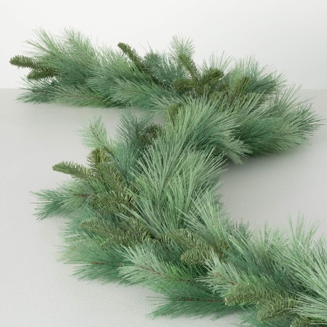  6' Frosted Pine Garland, Christmas Decor, Artificial Greenery, Perfect for Fireplace Mantels, Dining and Living Rooms