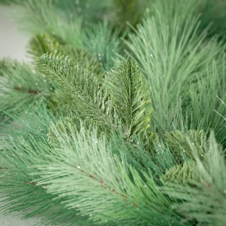  6' Frosted Pine Garland, Christmas Decor, Artificial Greenery, Perfect for Fireplace Mantels, Dining and Living Rooms