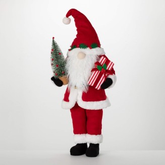  Santa Gnome Figurine, Christmas Santa Claus Decoration for Christmas Holiday Decorating for Mantels and Tabletops