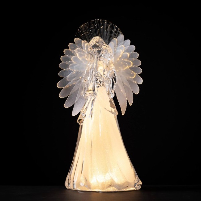  Lighted Angel Figurine, Christmas Light Up Holiday Tabletop and Mantle Decoration and Gifts