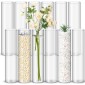 12 Pcs Plastic Clear Cylinder Vase for Home 8,12,16 Inch Acrylic Flower Clear Vase Centerpiece for Centerpieces Wedding Party Decorations(12 Inch)